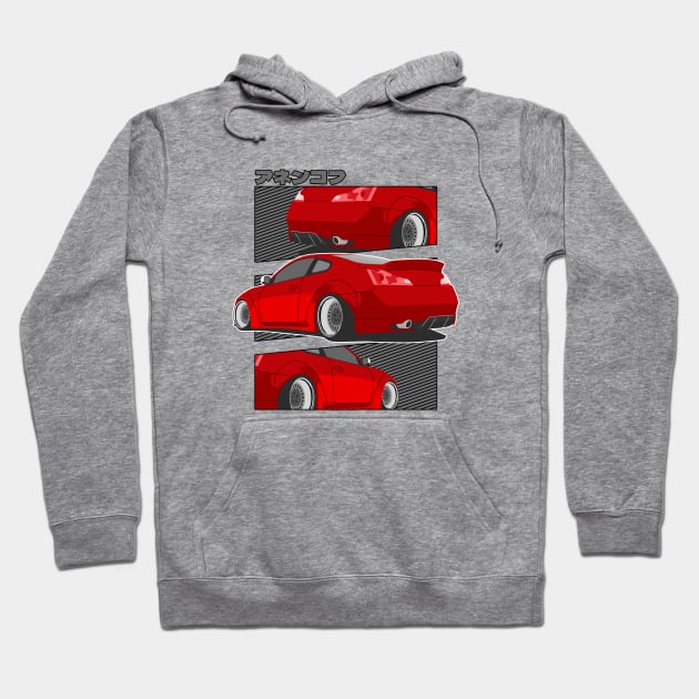 Red Infiniti g35 Hoodie by Rebellion Store